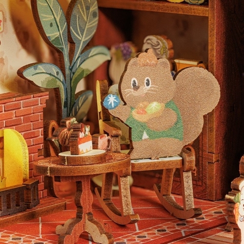 Book Nook - Squirrel Collector - 3D Puslespil